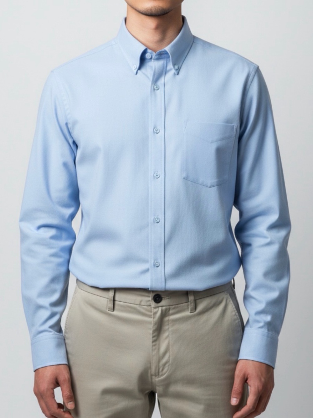 Gents Bliss Men’s Light Blue Long-Sleeve Dress Shirt